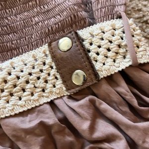 Strapless mini summer dress